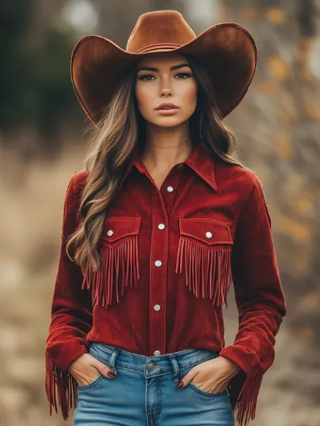 Cowboy Suede Tassel Shirt